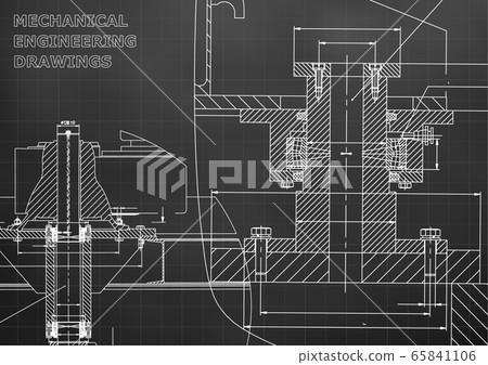 Blueprint. Corporate style. Instrument-making drawings 65841106