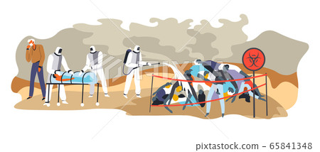 Pandemic situation in world, biological weapon and dead bodies Pandemic situation in world, biological weapon and dead bodies 65841348