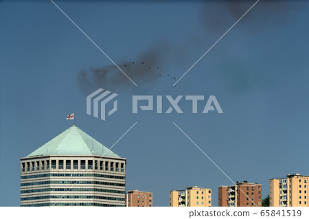 Frecce Tricolori Italy acrobatic flight team over 65841519