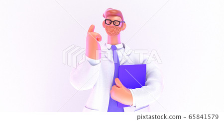 3D cartoon character medical doctor 3D cartoon character medical doctor 65841579