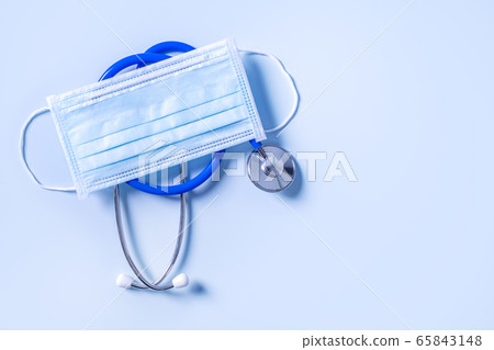 口腔檢疫預防醫學概念保護病毒保護概念面膜藥醫學 65843148