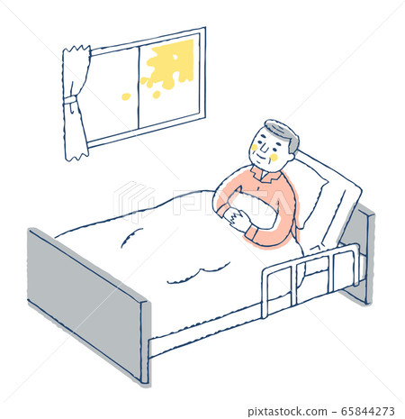 Grandpa in bed 65844273