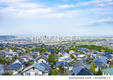 郊區住宅區和城市景觀 65844613