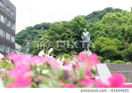 反映城山的旅遊勝地的風景 65844685