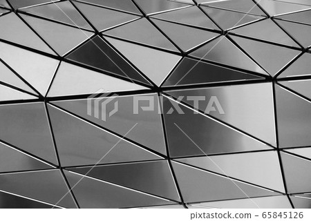 Metal wall of triangles 65845126