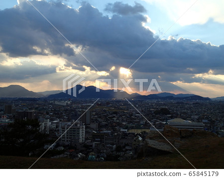 Shikoku Kagawa prefecture Marugame city cityscape Shikoku Kagawa prefecture Marugame city cityscape 65845179
