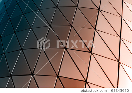Metal wall of triangles 65845650