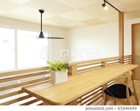 Image of the stylish second floor hall of a new house Image of the stylish second floor hall of a new house 65846499