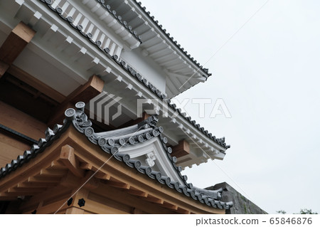 鹿兒島城堡的五郎門和天空 65846876