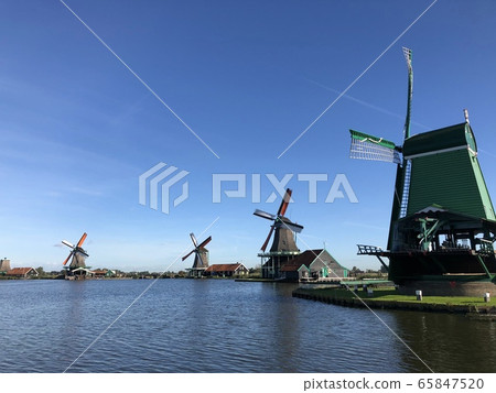 Scenery with windmill 65847520
