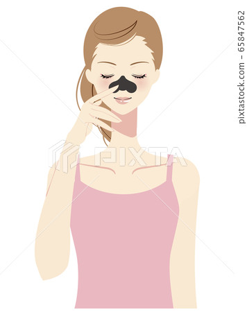 Female beauty pore care 65847562