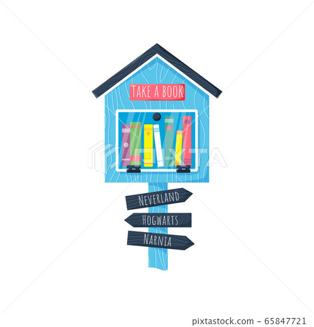 free books library wooden house 65847721