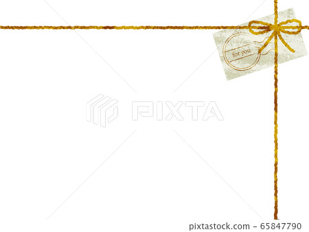 Twine ribbon parcel style "for you" 65847790