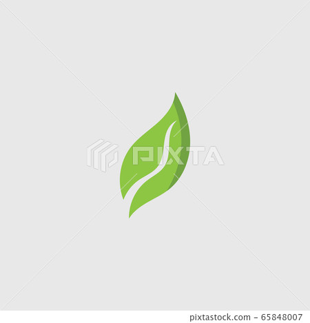 Eco icon green leaf vector illustration template - Stock Illustration ...