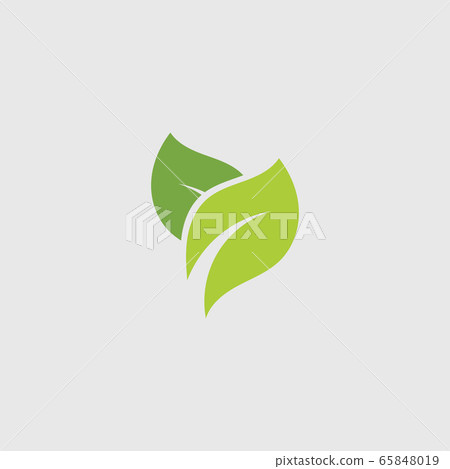 Eco icon green leaf vector illustration template - Stock Illustration ...