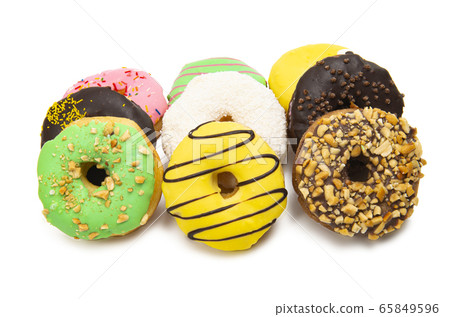 icing donuts isolated icing donuts isolated 65849596