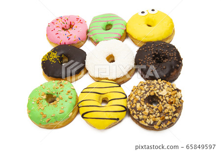 icing donuts isolated icing donuts isolated 65849597