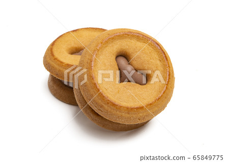 cookies with a heart Isolated 65849775