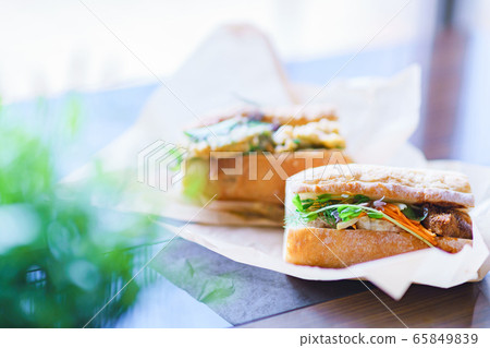 Baguette Sandwich Takeaway Delivery Takeaway Gourmet French Baguette Lunch 65849839