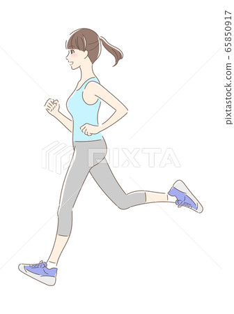 A woman who runs and jokes 65850917