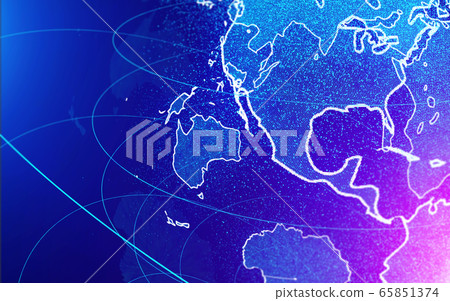 Close up on an abstract earth 65851374