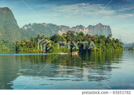 Cheow Lan lake in Thailand 65851782