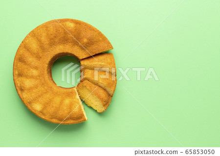 Sliced cornmeal cake. Yellow bundt cake. Brazilian Sliced cornmeal cake. Yellow bundt cake. Brazilian 65853050