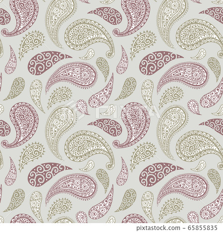 Paisley pattern background, golden, yellow and red Paisley pattern background, golden, yellow and red 65855835