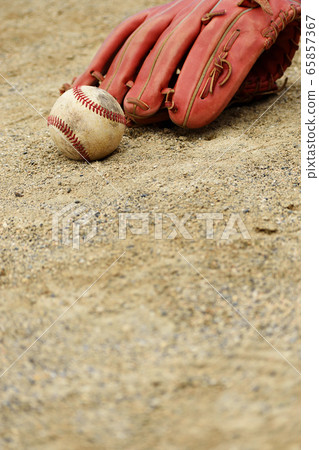 Baseball hardball and glove 65857367