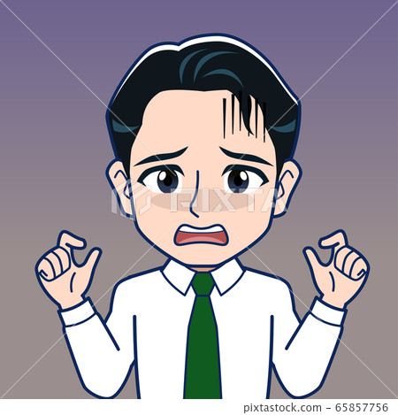 Illustration of a male office worker 65857756