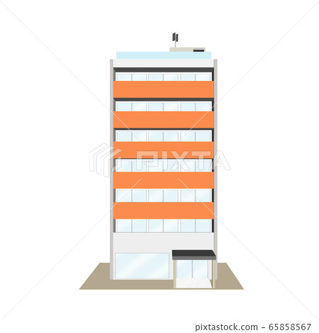 3D illustration of a small building 3D illustration of a small building 65858567
