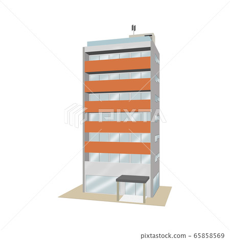 3D illustration of a small building 65858569