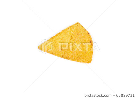 mexican nachos chips, isolated on white background mexican nachos chips, isolated on white background 65859731