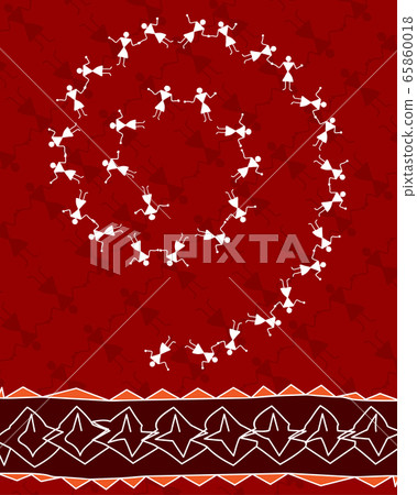 Folk, Tribal Design, Motif, Wall Painting Folk, Tribal Design, Motif, Wall Painting 65860018