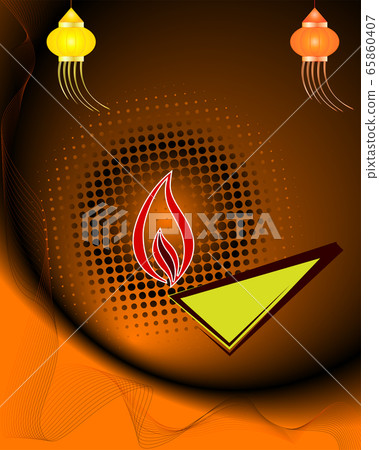 Diwali Greeting Design 65860407