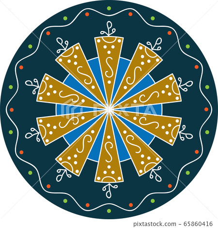 Rangoli Ornamental Design Rangoli Ornamental Design 65860416