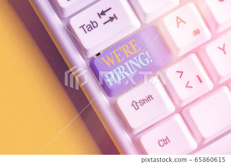 Handwriting text We Re Hiring. Concept meaning Handwriting text We Re Hiring. Concept meaning 65860615