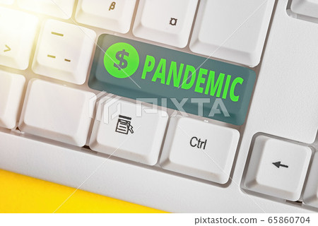Handwriting text Pandemic. Concept meaning Handwriting text Pandemic. Concept meaning 65860704