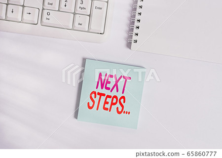 Handwriting text writing Next Steps. Concept Handwriting text writing Next Steps. Concept 65860777