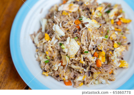 crab fried rice with egg crab fried rice with egg 65860778