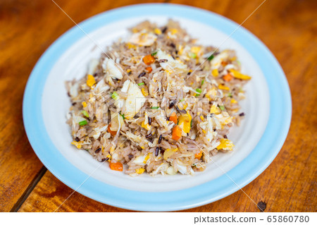 crab fried rice with egg crab fried rice with egg 65860780