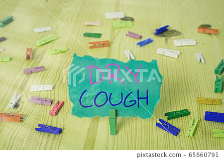 Word writing text Dry Cough. Business concept for 65860791