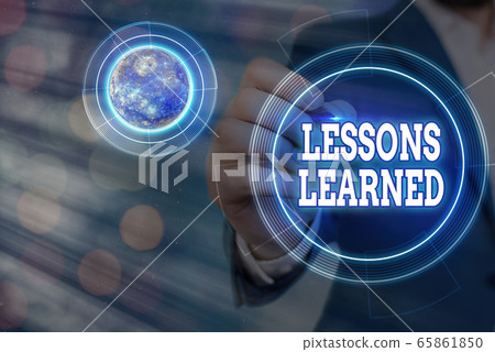 Conceptual hand writing showing Lessons Learned Conceptual hand writing showing Lessons Learned 65861850