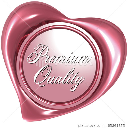 Vector illustration Shiny heart-shaped sealing wax background transparent Vector illustration Shiny heart-shaped sealing wax background transparent 65861855