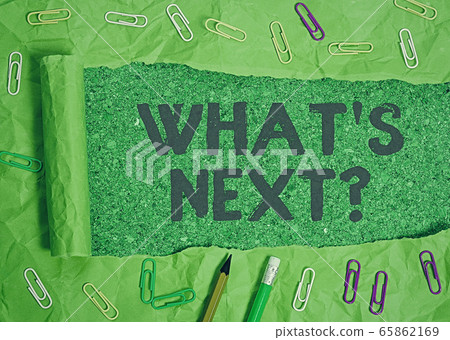 Handwriting text writing Whats Next Question 65862169