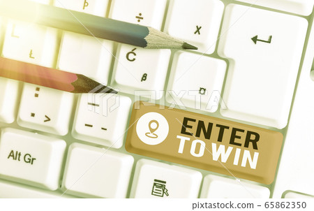 Word writing text Enter To Win. Business concept Word writing text Enter To Win. Business concept 65862350