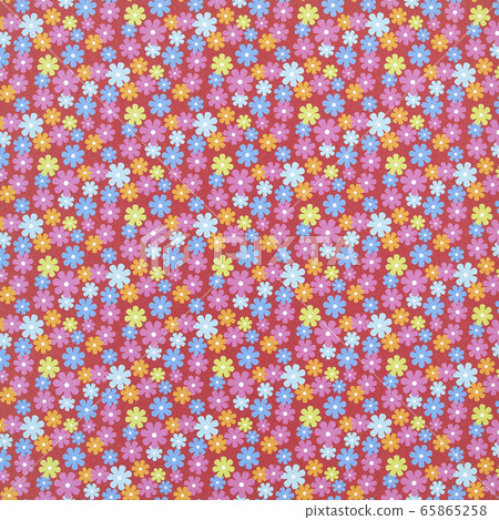 Background material series Flower pattern 65865258