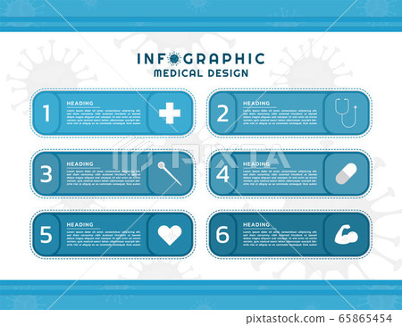 Infographic for medical square shape ingredient 65865454