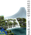 Falls and Mount Fuji 65865653