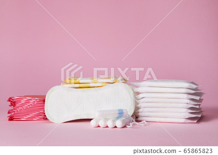 menstrual sanitary cotton pads and tampon menstrual sanitary cotton pads and tampon 65865823